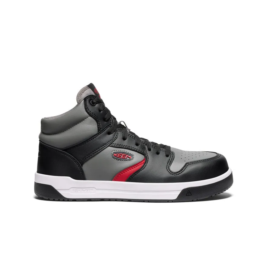 Men's Overton Mid Work Shoe (Carbon Toe)  |  Steel Grey/Black KEEN