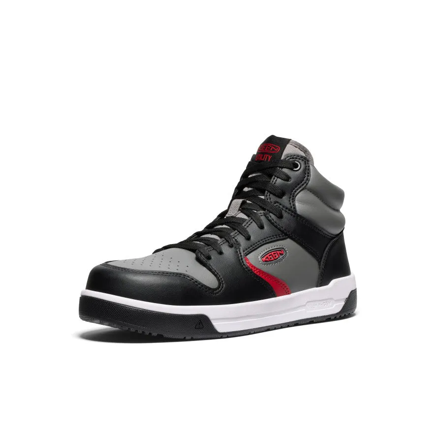 Men's Overton Mid Work Shoe (Carbon Toe)  |  Steel Grey/Black KEEN
