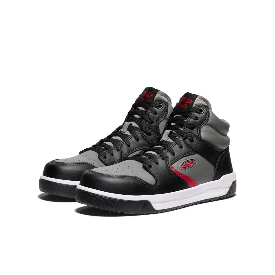 Men's Overton Mid Work Shoe (Carbon Toe)  |  Steel Grey/Black KEEN