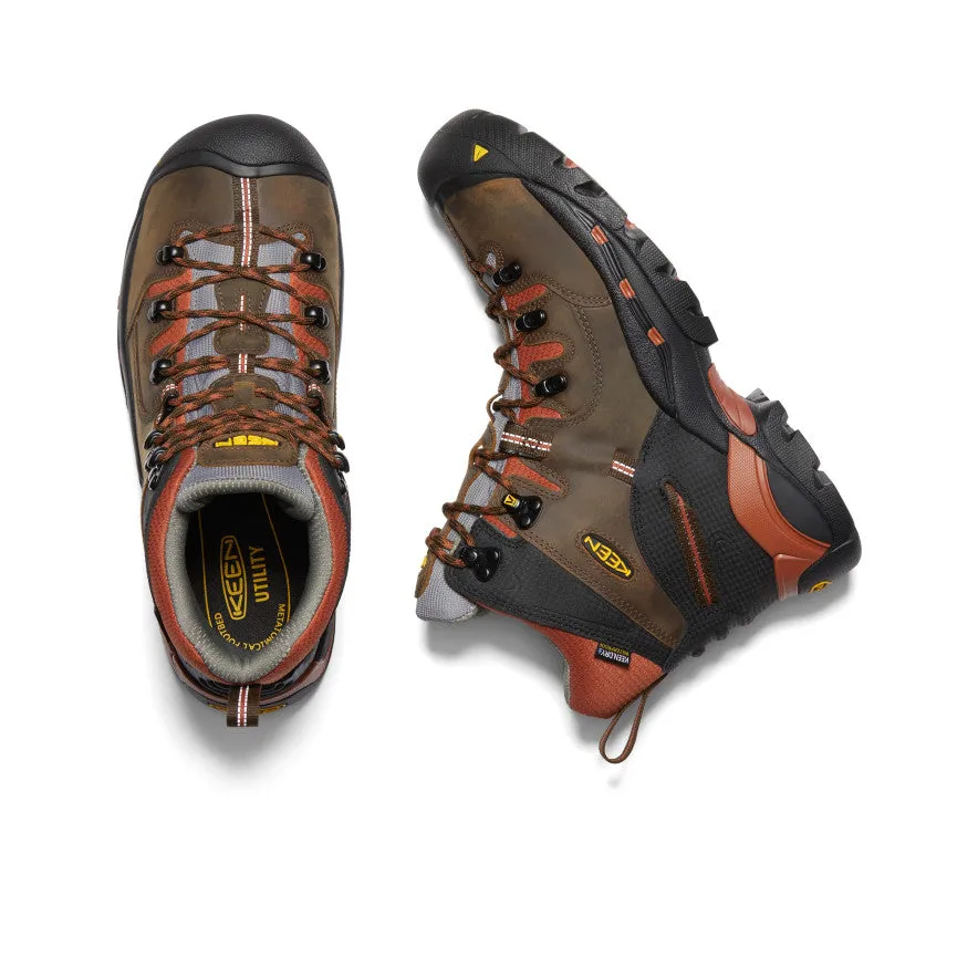 Men's Pittsburgh 6" Waterproof Boot (Soft Toe)  |  Cascade Brown/Bombay Brown KEEN