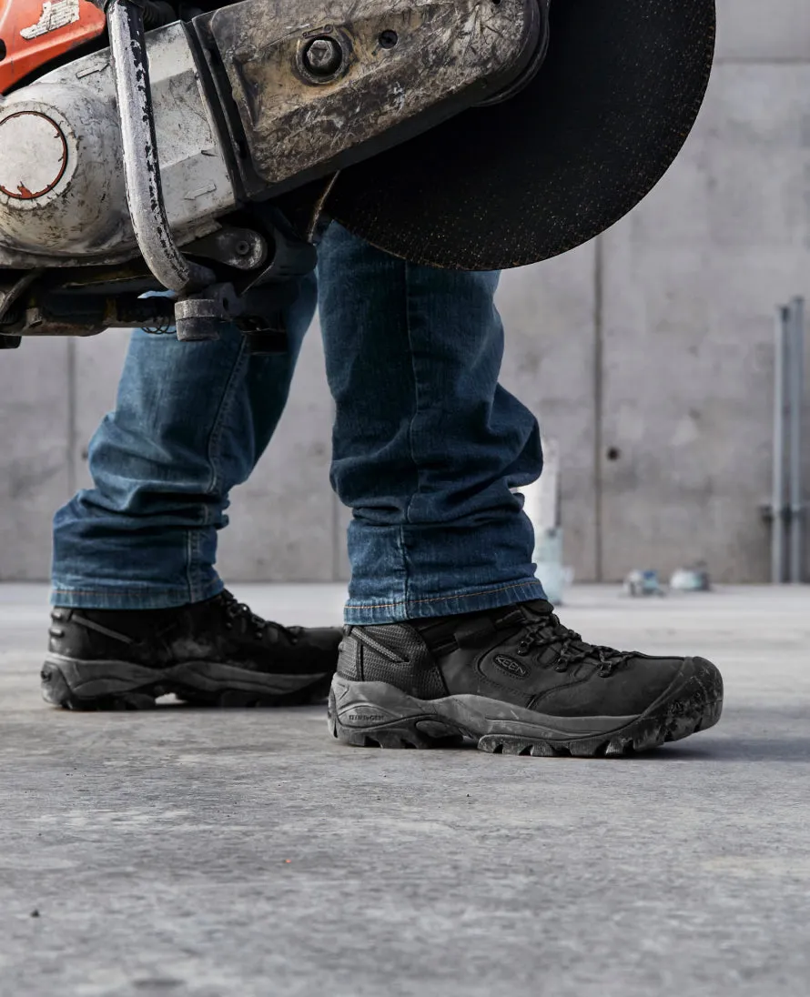 Men's Pittsburgh Energy 6" Waterproof Boot (Carbon Toe)  |  Black/Forged Iron KEEN
