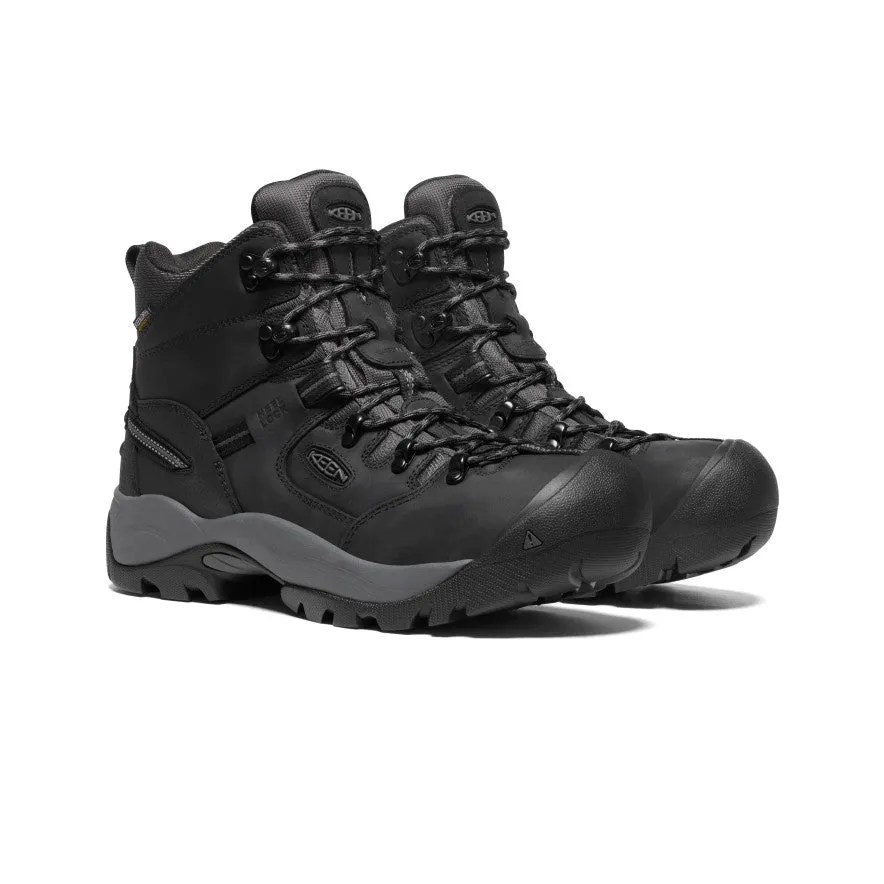 Men's Pittsburgh Energy 6" Waterproof Boot (Carbon Toe)  |  Black/Forged Iron KEEN