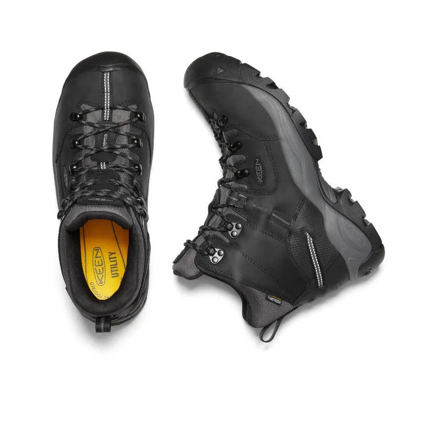 Men's Pittsburgh Energy 6" Waterproof Boot (Carbon Toe)  |  Black/Forged Iron KEEN