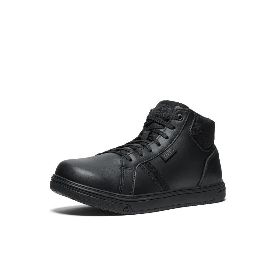 Men's PTC Kenton Mid Work Shoe (Soft Toe)  |  Black/Black KEEN