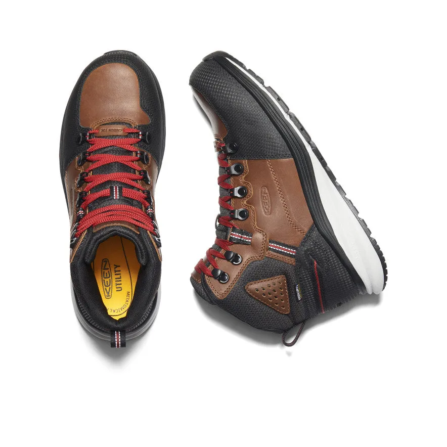 Men's Red Hook Waterproof Boot (Carbon Toe)  |  Tobacco/Black KEEN