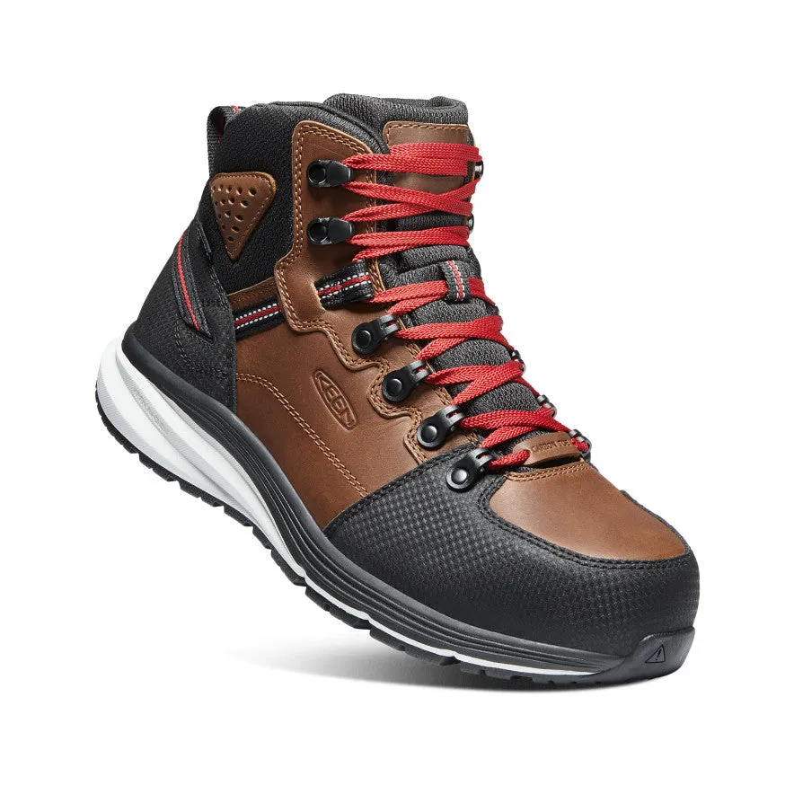 Men's Red Hook Waterproof Boot (Carbon Toe)  |  Tobacco/Black KEEN