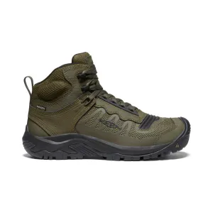 Men's Reno Waterproof Mid (Soft Toe)  |  Dark Olive/Black KEEN