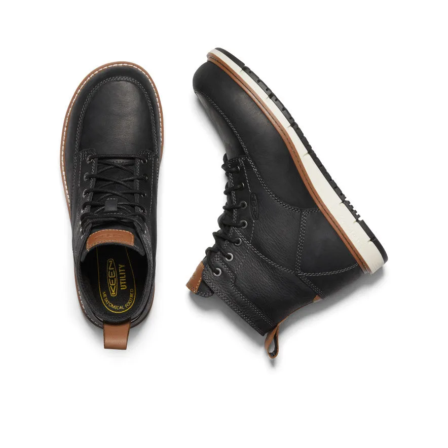 Men's San Jose 6" Boot (Aluminum Toe)  |  Black/Caramel Cafe KEEN