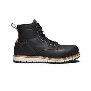 Men's San Jose 6" Boot (Aluminum Toe)  |  Black/Caramel Cafe KEEN