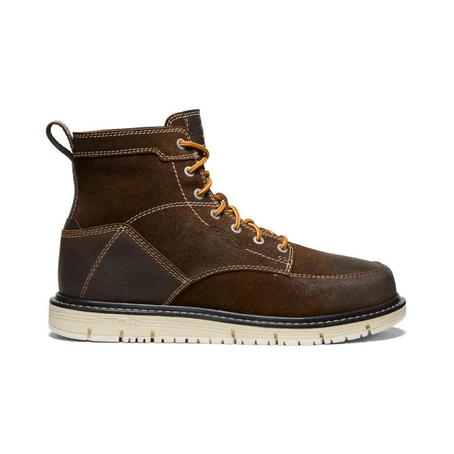 Men's San Jose 6" Boot (Soft Toe)  |  Coffee Bean/Star White KEEN