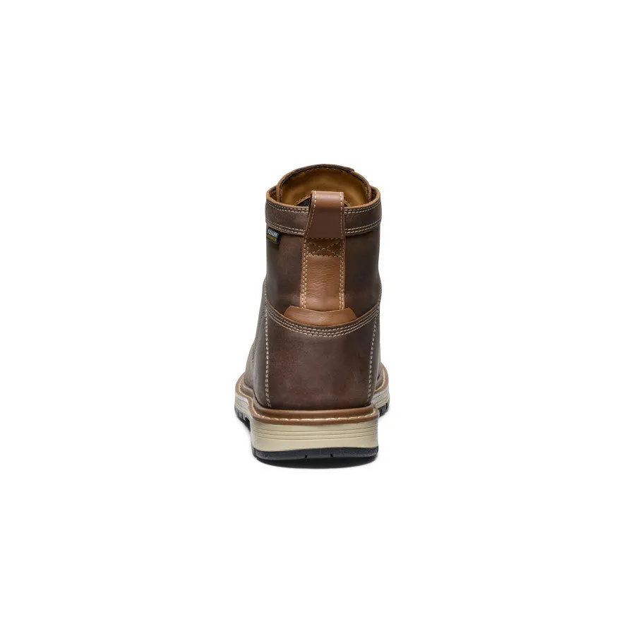Men's San Jose 6" Waterproof 90 Heel Boot (Aluminum Toe)  |  Bison/Black KEEN