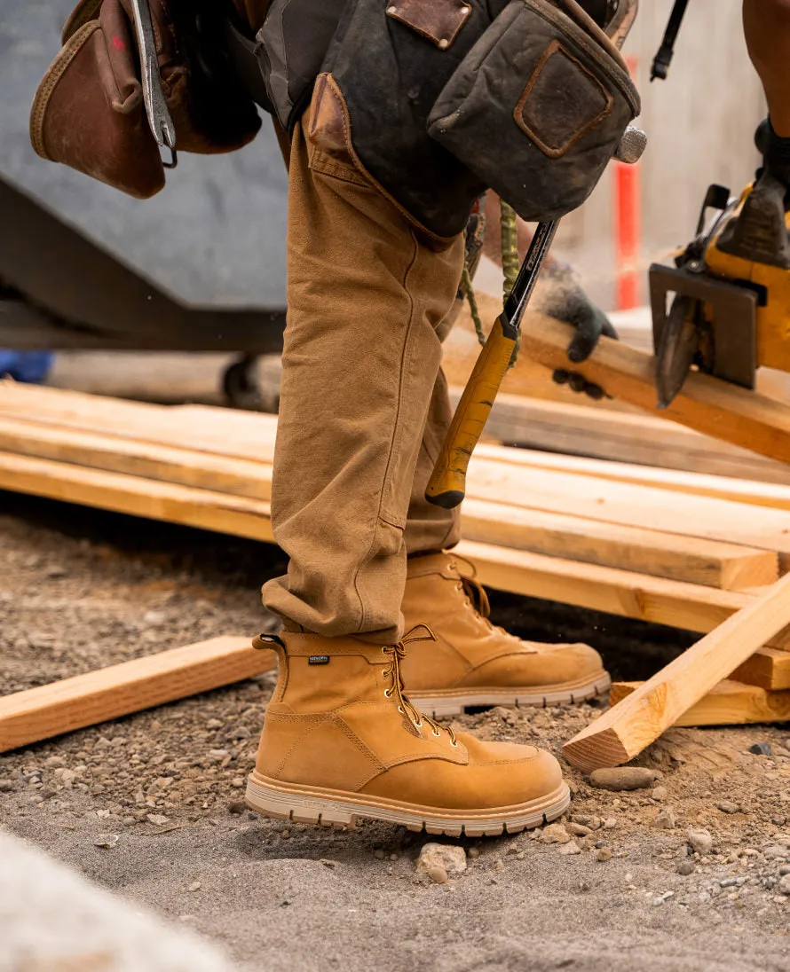 Men's San Jose 6" Waterproof 90 Heel Boot (Aluminum Toe)  |  Bison/Black KEEN