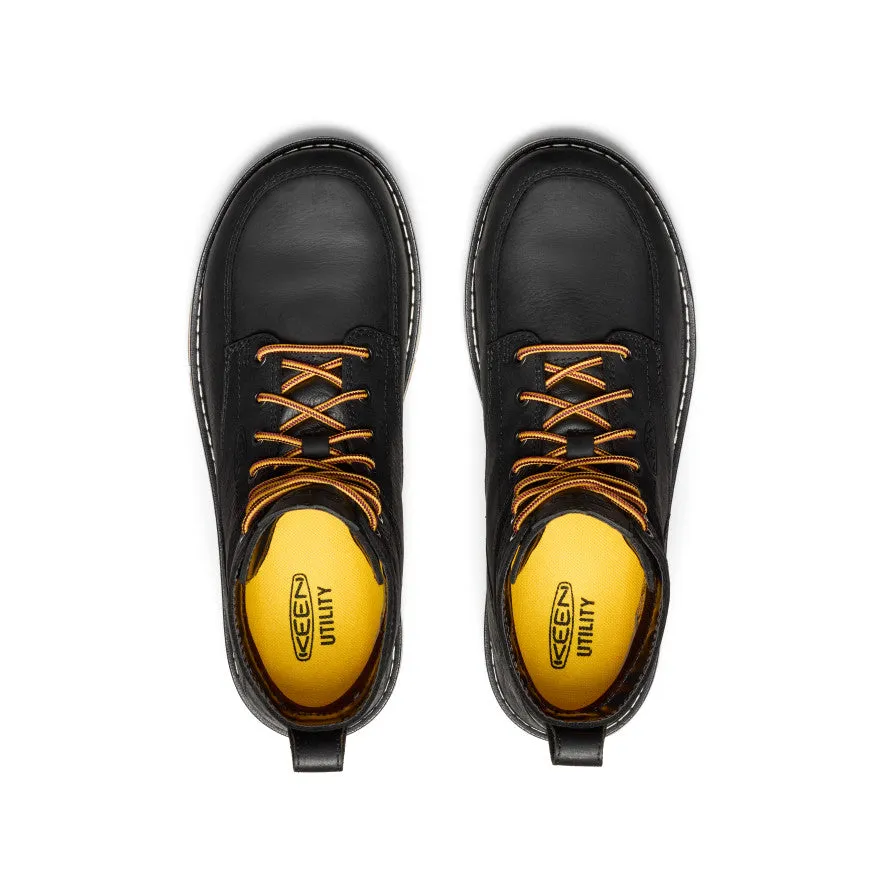 Men's San Jose 6" Waterproof Boot (Aluminum Toe)  |  Black/Gum KEEN