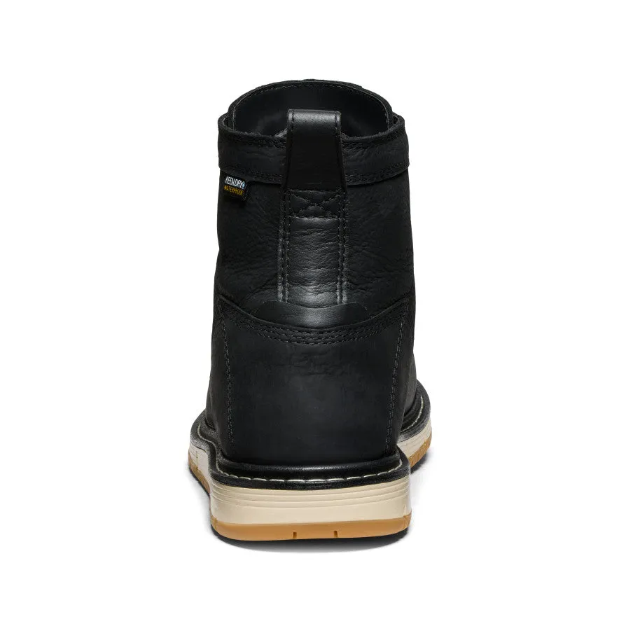 Men's San Jose 6" Waterproof Boot (Aluminum Toe)  |  Black/Gum KEEN