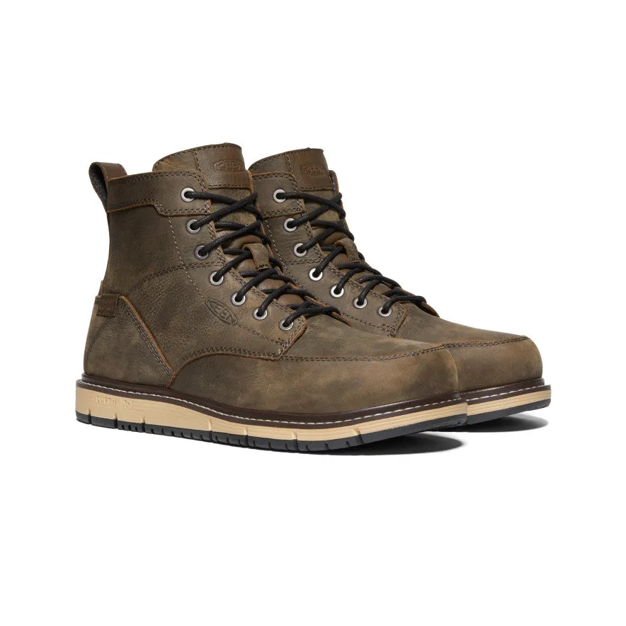 Men's San Jose 6" Waterproof Boot (Aluminum Toe)  |  Cascade Brown/Black KEEN