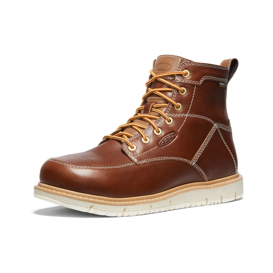Men's San Jose 6" Waterproof Boot (Aluminum Toe)  |  Tortoise Shell/Star White KEEN
