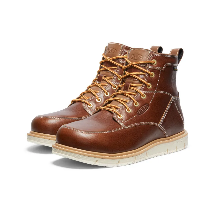 Men's San Jose 6" Waterproof Boot (Aluminum Toe)  |  Tortoise Shell/Star White KEEN