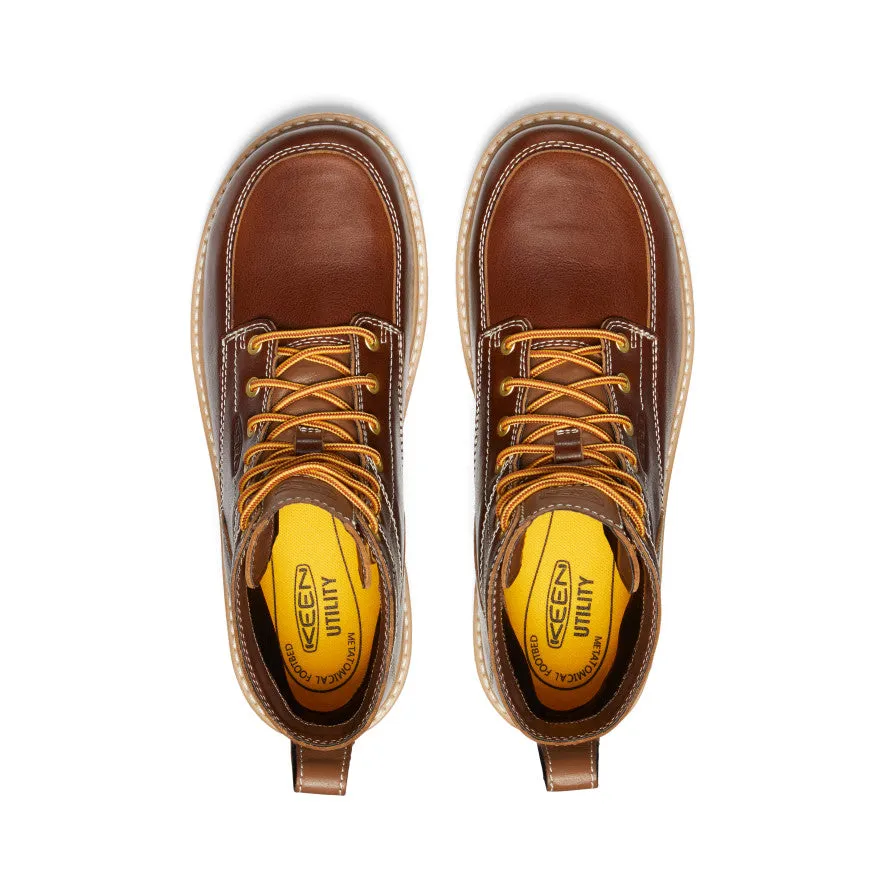 Men's San Jose 6" Waterproof Boot (Aluminum Toe)  |  Tortoise Shell/Star White KEEN
