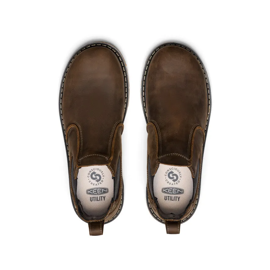 Men's San Jose Chelsea 90 Heel Boot (Aluminum Toe)  |  Cascade Brown/Gum KEEN