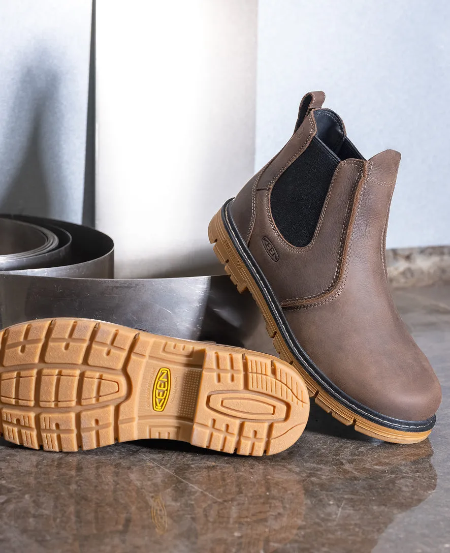 Men's San Jose Chelsea 90 Heel Boot (Aluminum Toe)  |  Cascade Brown/Gum KEEN