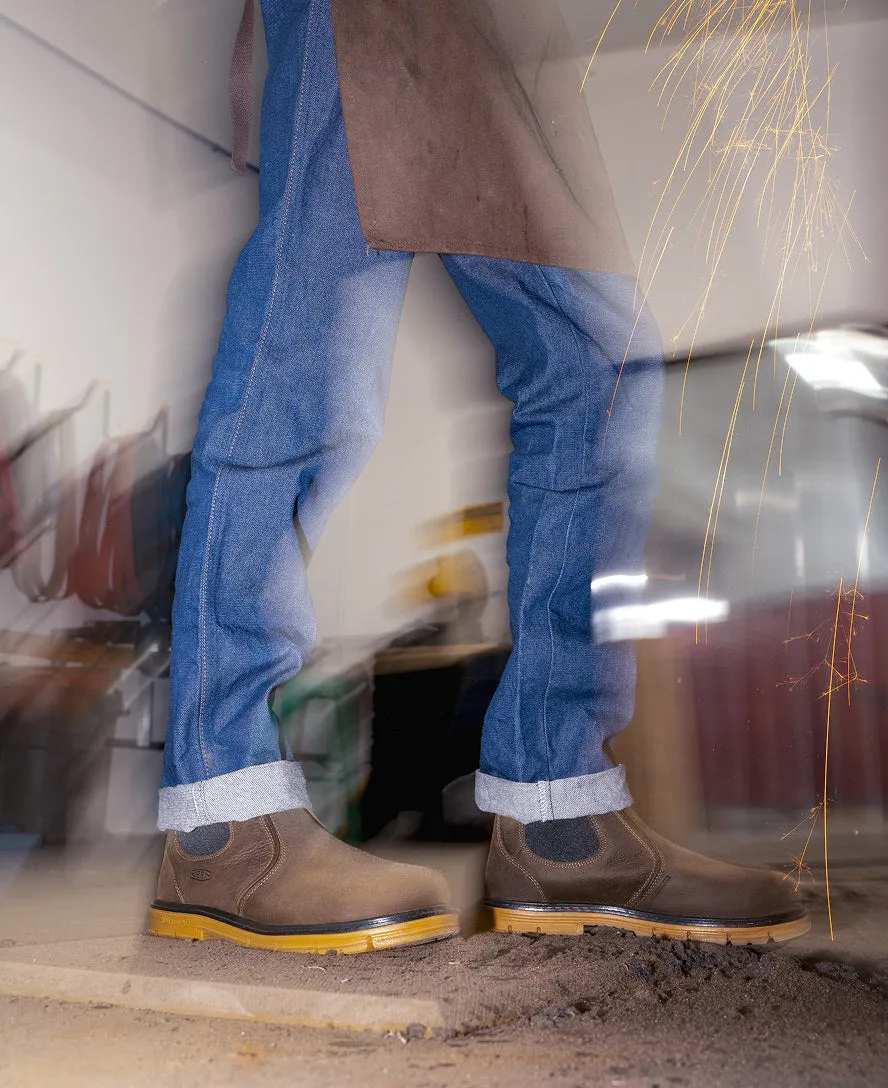 Men's San Jose Chelsea 90 Heel Boot (Aluminum Toe)  |  Cascade Brown/Gum KEEN