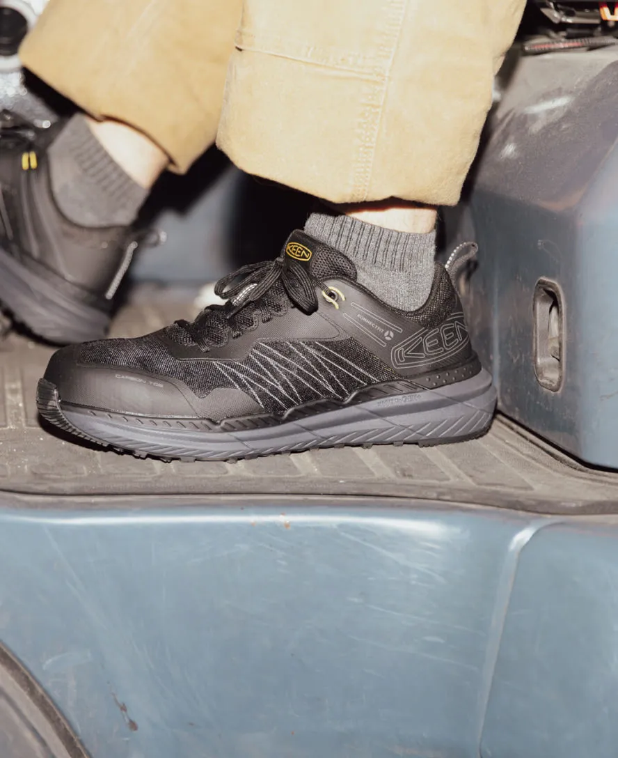 Men's Speedworks Work Sneaker (Carbon Toe)  |  Black/Steel Grey KEEN