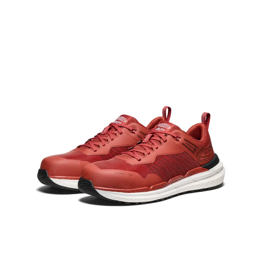 Men's Speedworks Work Sneaker (Carbon Toe)  |  Red Ochre/Black KEEN