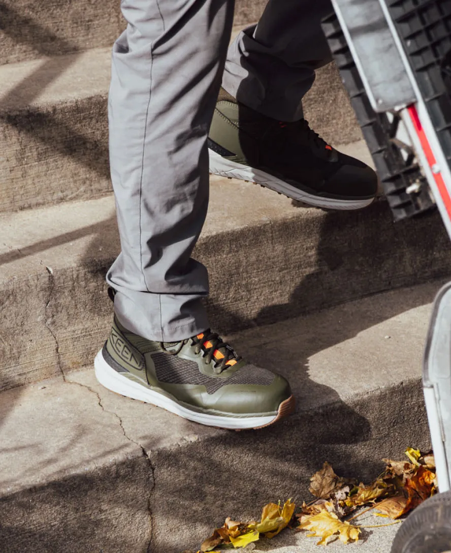 Men's Synchro Waterproof Work Boot (Carbon Toe)  |  Magnet/Black KEEN