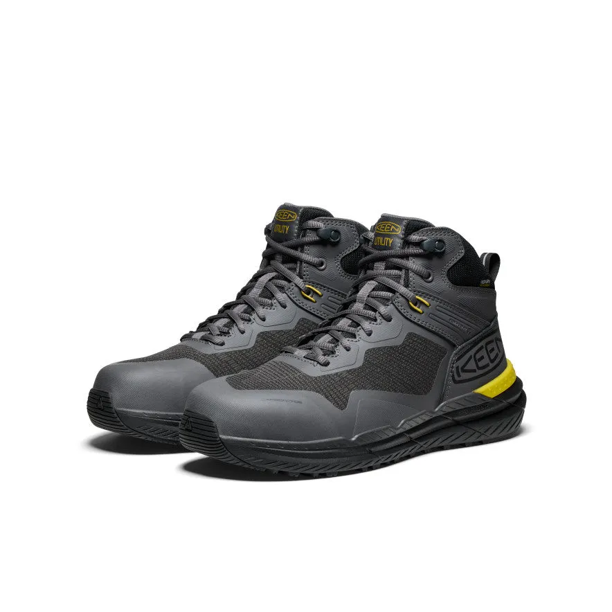 Men's Synchro Waterproof Work Boot (Carbon Toe)  |  Magnet/Black KEEN
