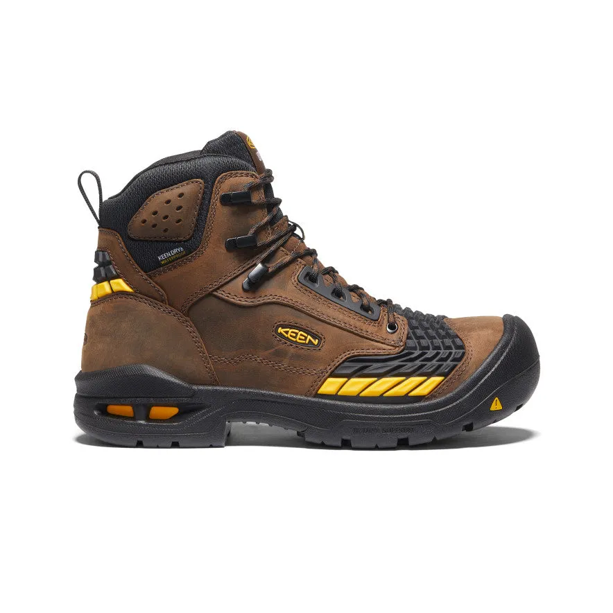 Men's Troy 6" Waterproof Boot (Carbon Toe)  |  Dark Earth/Black KEEN
