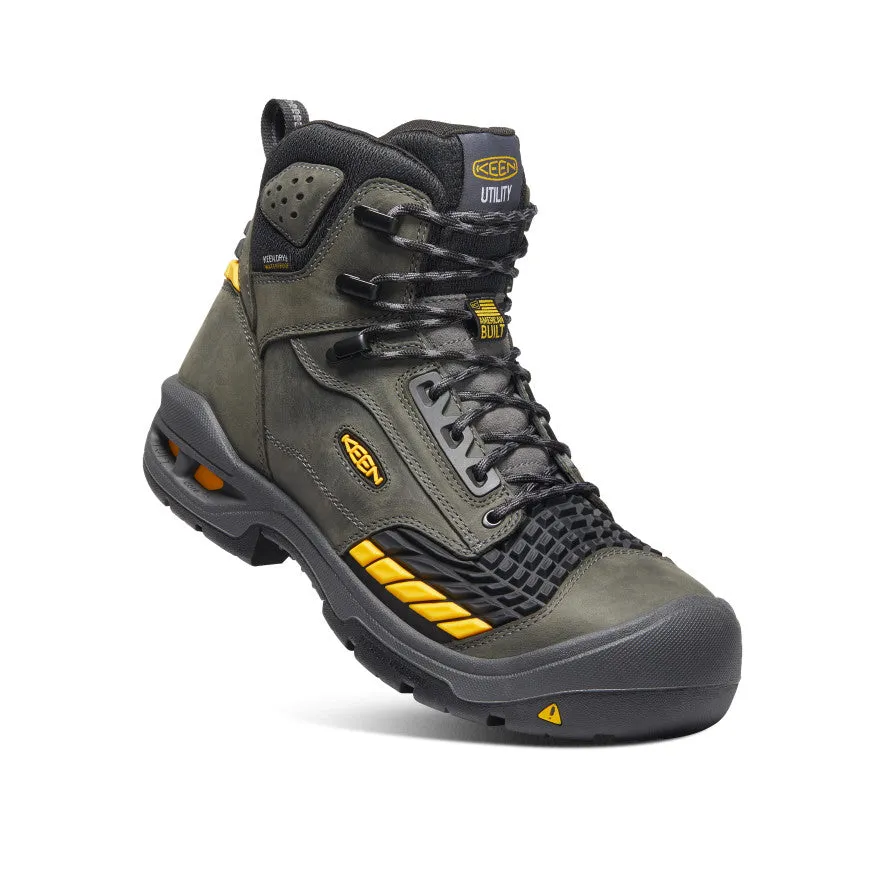 Men's Troy 6" Waterproof Boot (Carbon Toe)  |  Magnet/Black KEEN