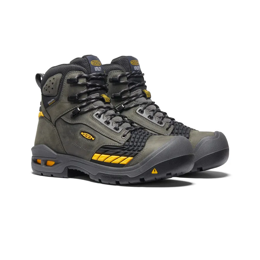 Men's Troy 6" Waterproof Boot (Carbon Toe)  |  Magnet/Black KEEN