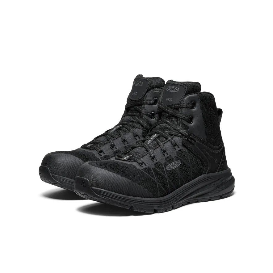 Men's Vista Energy Mid ESD (Carbon Toe)  |  Black/Black KEEN