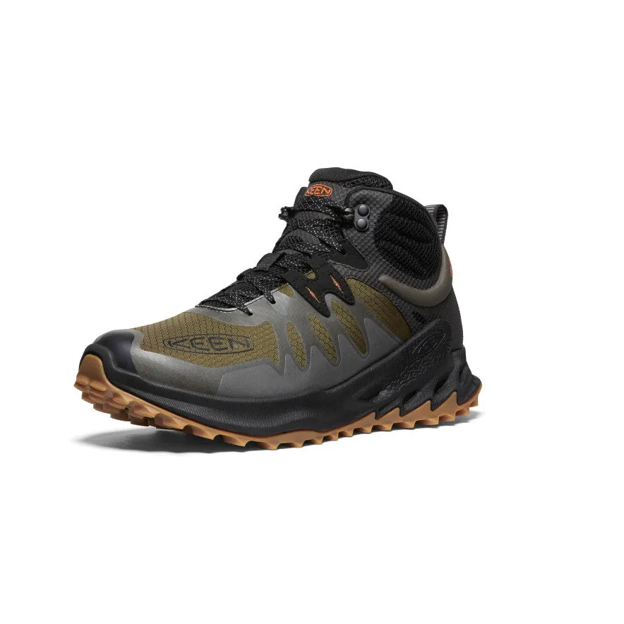 Men's Zionic Waterproof Hiking Boot  |  Dark Olive/Scarlet Ibis KEEN
