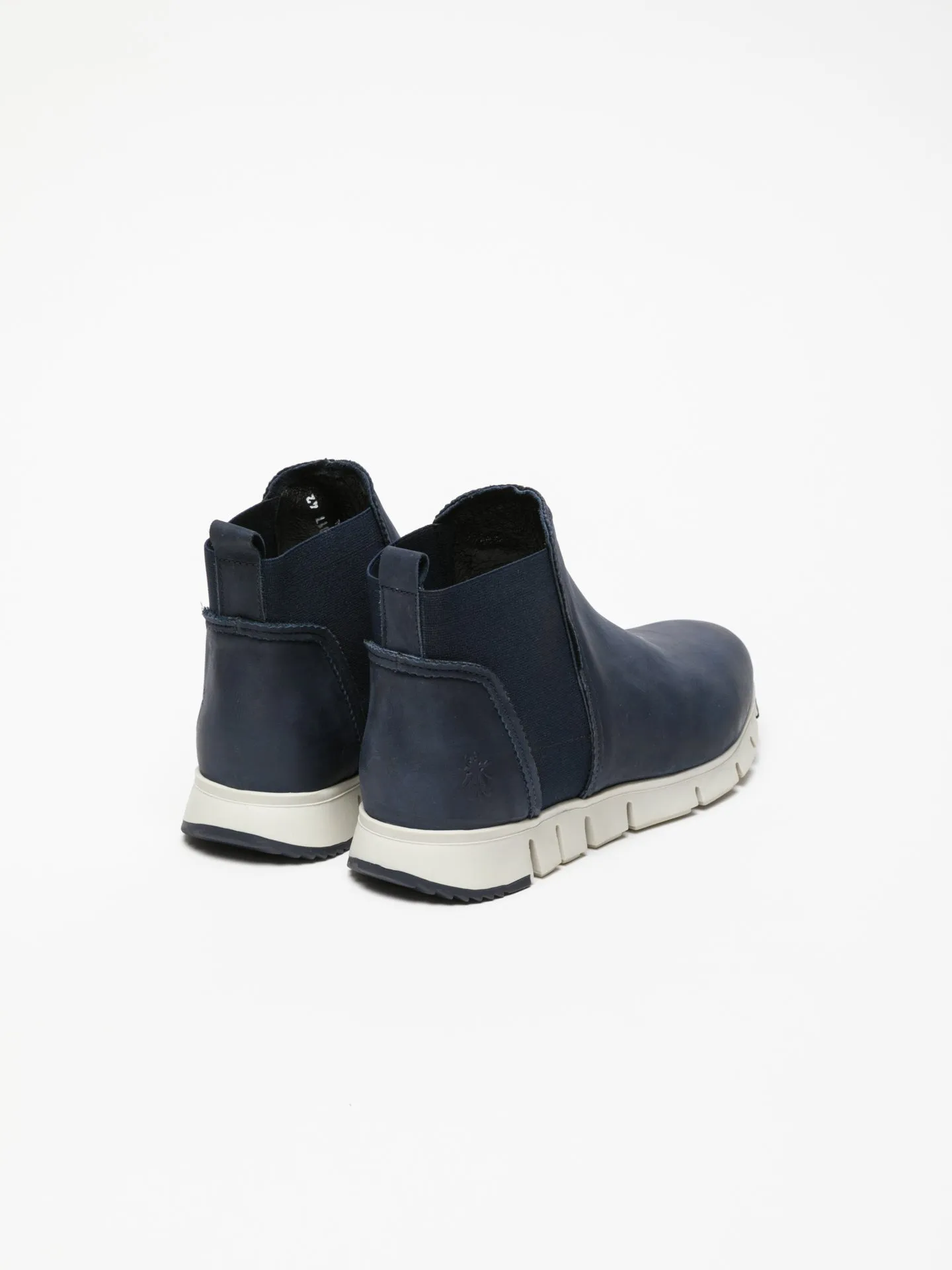 Navy Elasticated Ankle Boots