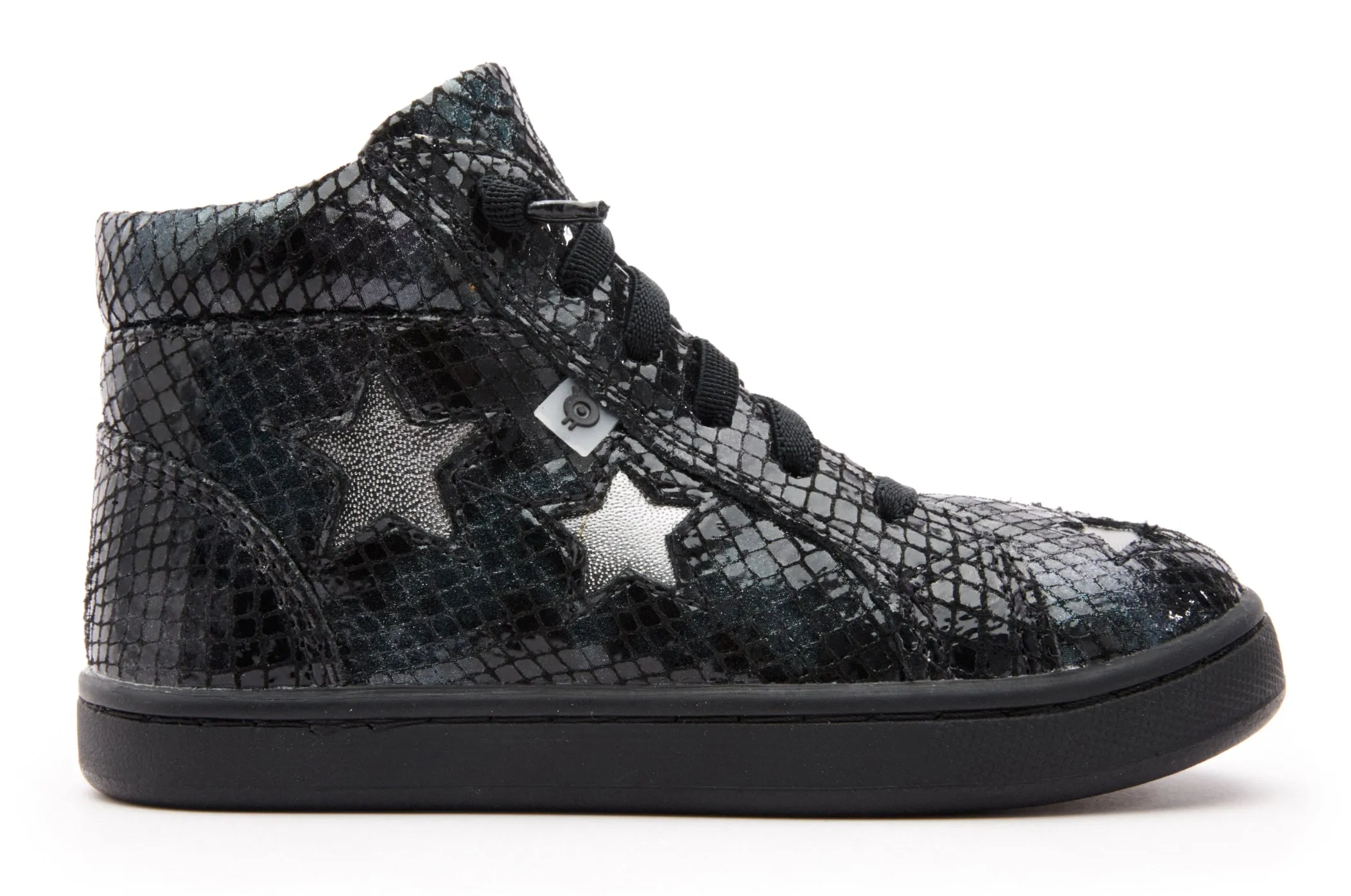 Old Soles Girl's & Boy's 6085 Starey High Top Sneaker - Navy Tie Dye/Rich Silver