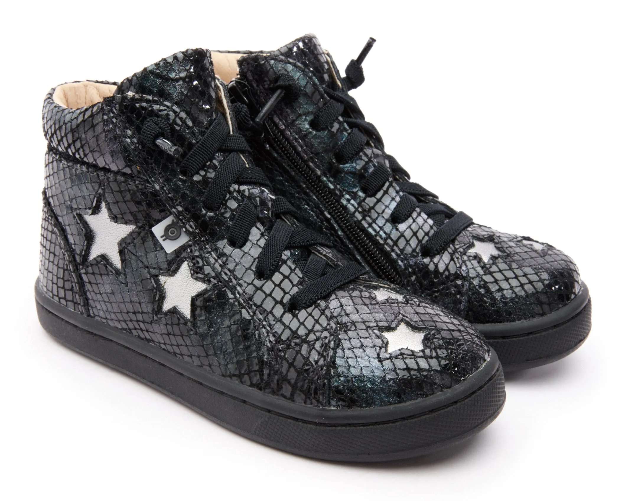 Old Soles Girl's & Boy's 6085 Starey High Top Sneaker - Navy Tie Dye/Rich Silver