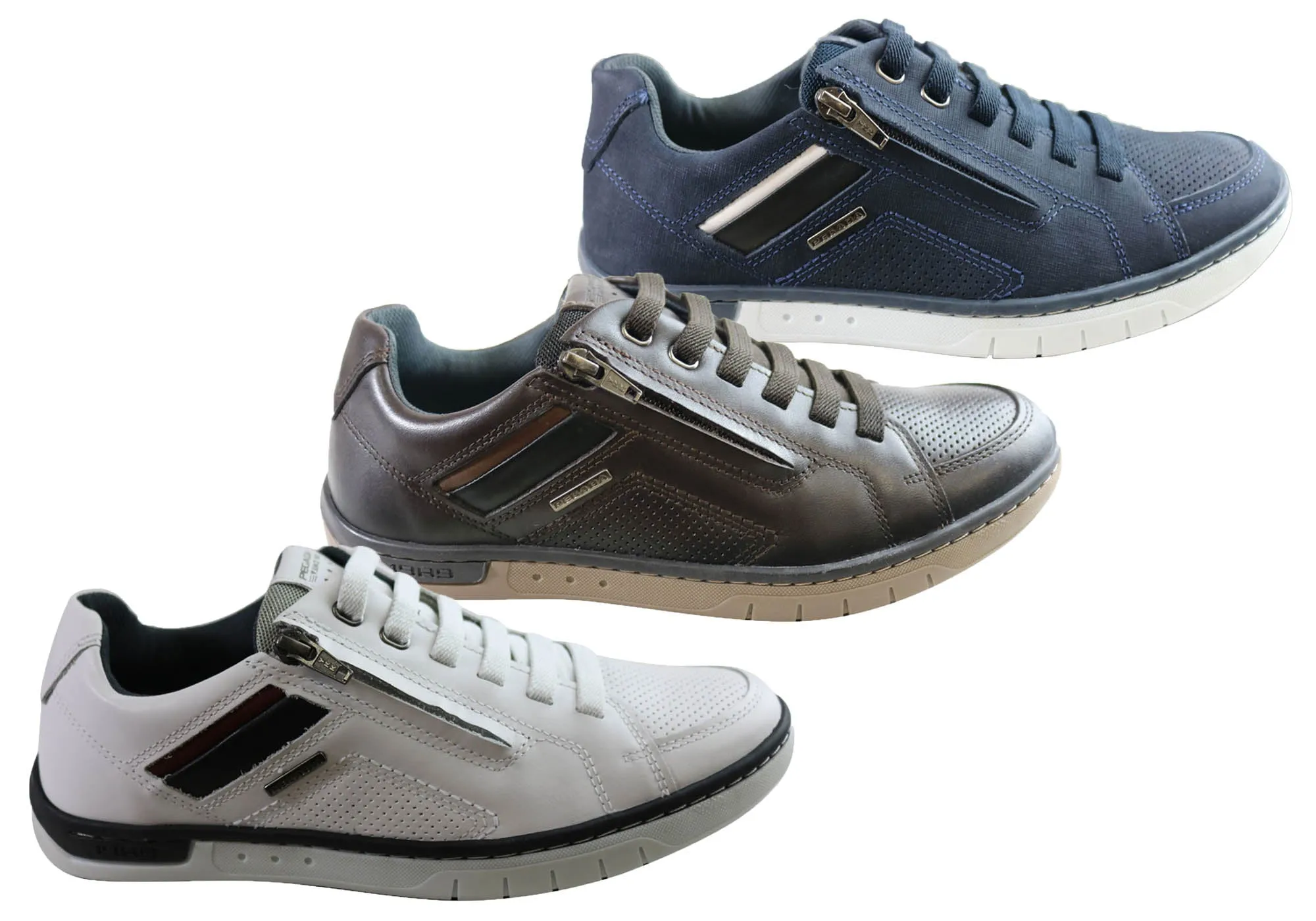 Pegada Carlo Mens Leather Slip On Comfort Casual Shoes Made In Brazil