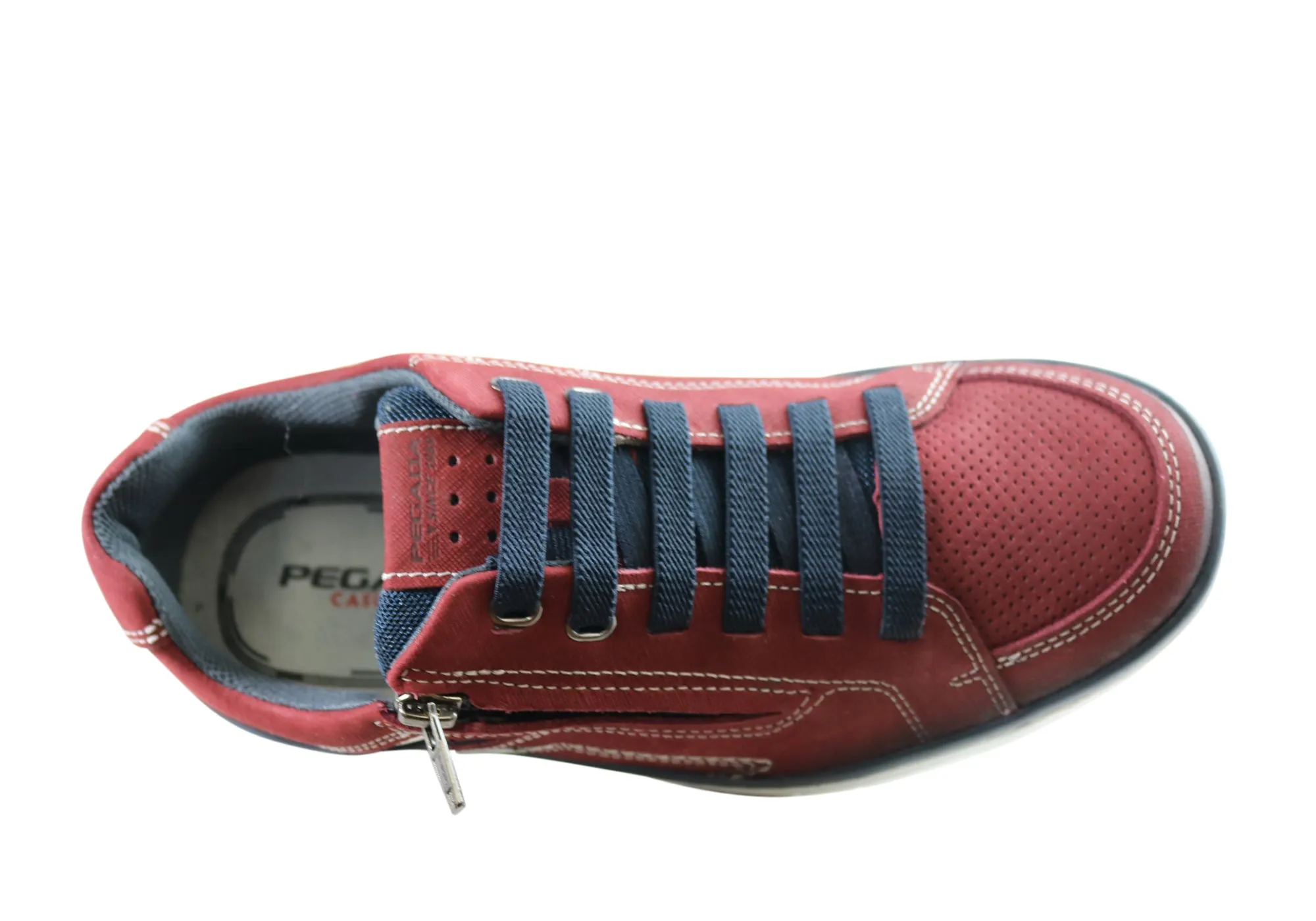 Pegada Carlo Mens Leather Slip On Comfort Casual Shoes Made In Brazil