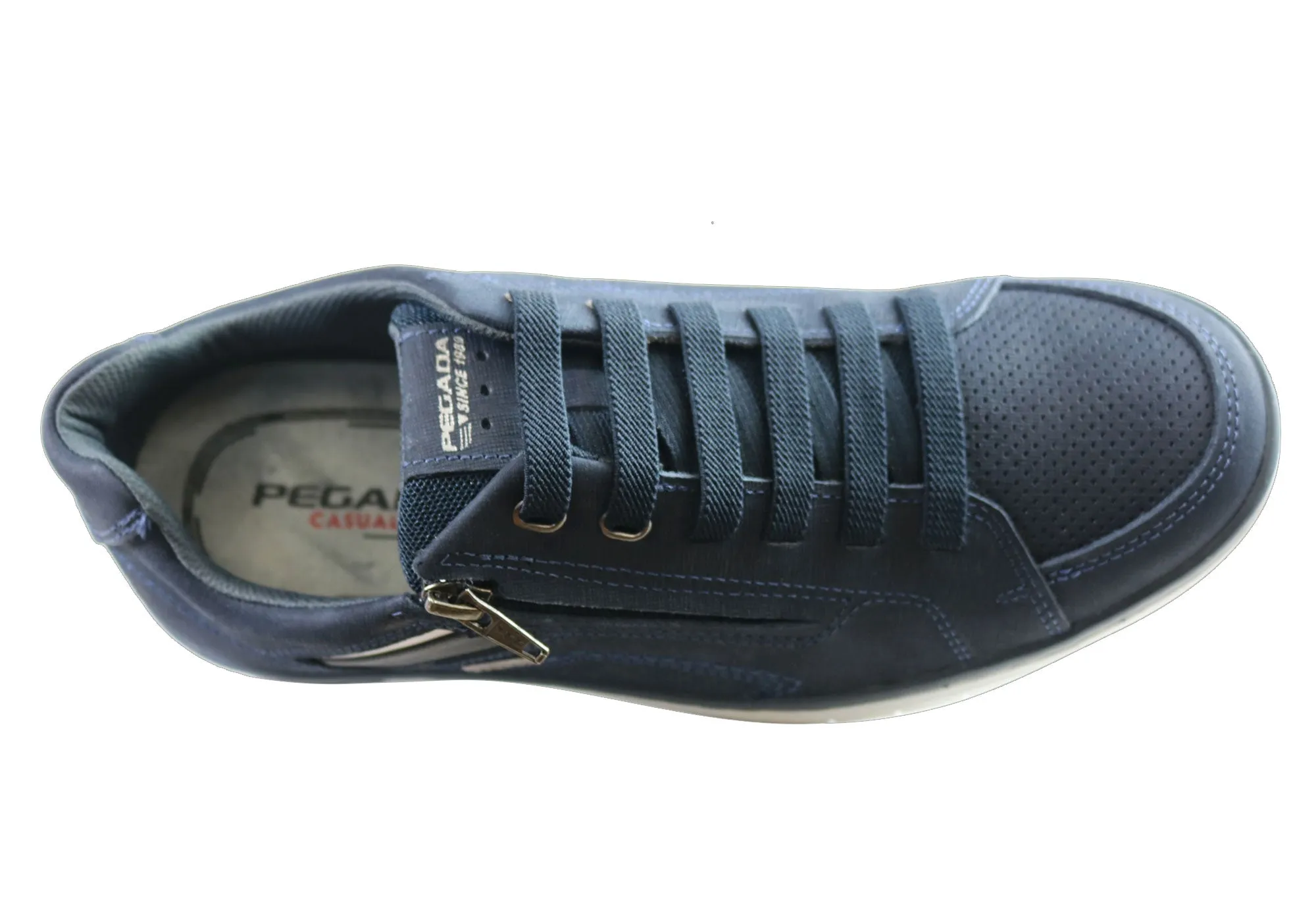Pegada Carlo Mens Leather Slip On Comfort Casual Shoes Made In Brazil