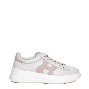 Rebel Leather White H Pink Sneakers