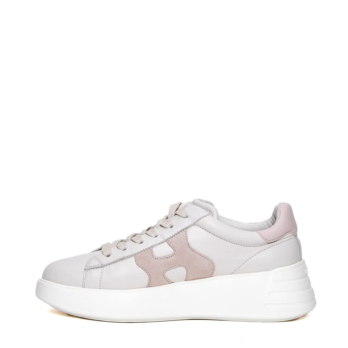 Rebel Leather White H Pink Sneakers