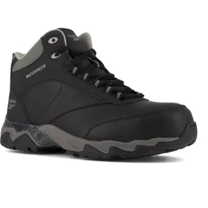 Reebok Men's Beamer Composite Toe Waterproof Athletic Work Boot- Black- RB1068