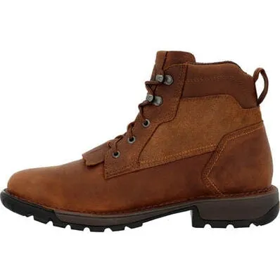 Rocky Men's Legacy 32 6" Waterproof Slip Resistant Western Lacer -Brown- RKW0382