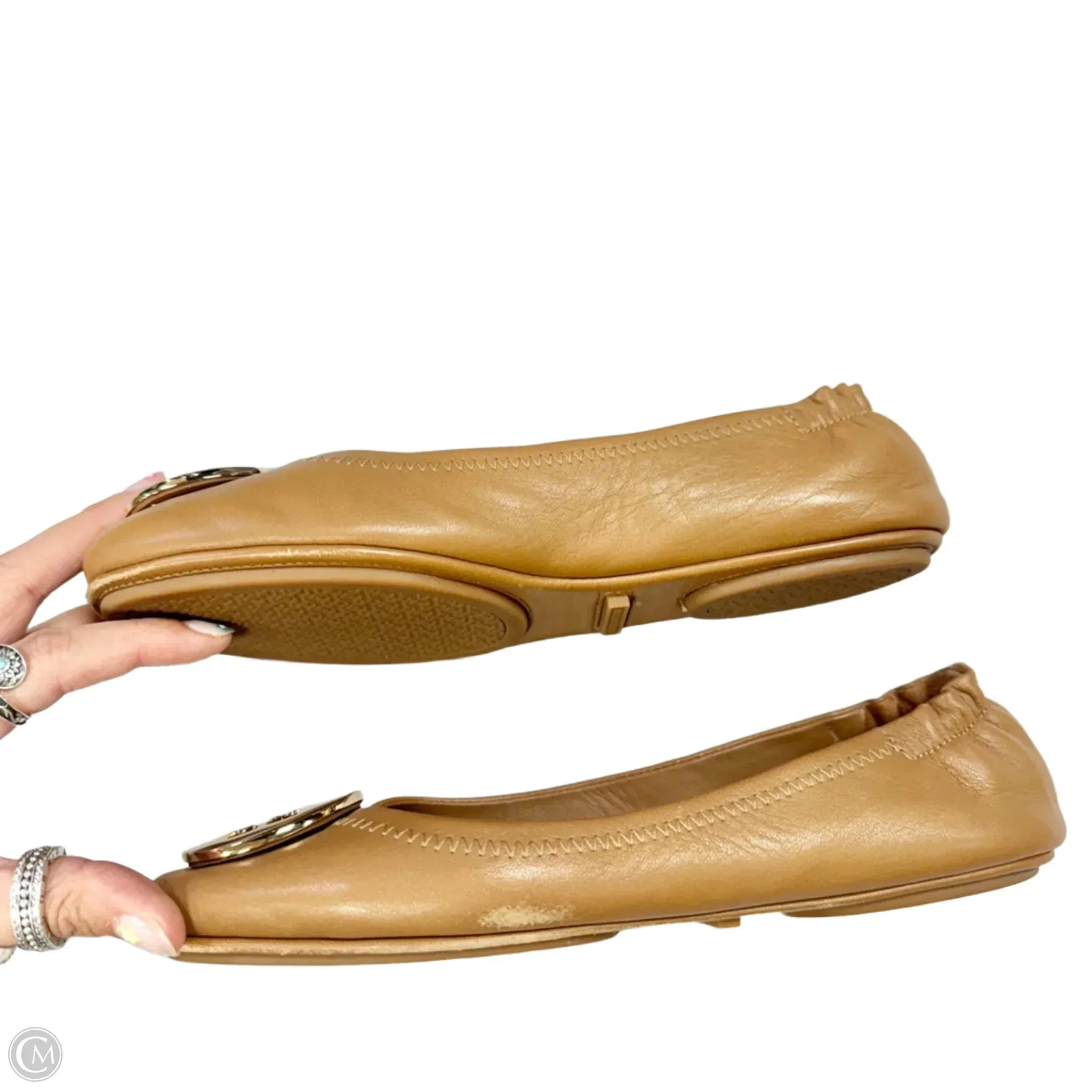 Shoes Designer By Tory Burch In Brown, Size: 7.5