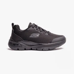 Skechers Work 108019EC/BLK ARCH FIT SR Womens Mesh Trainers Black