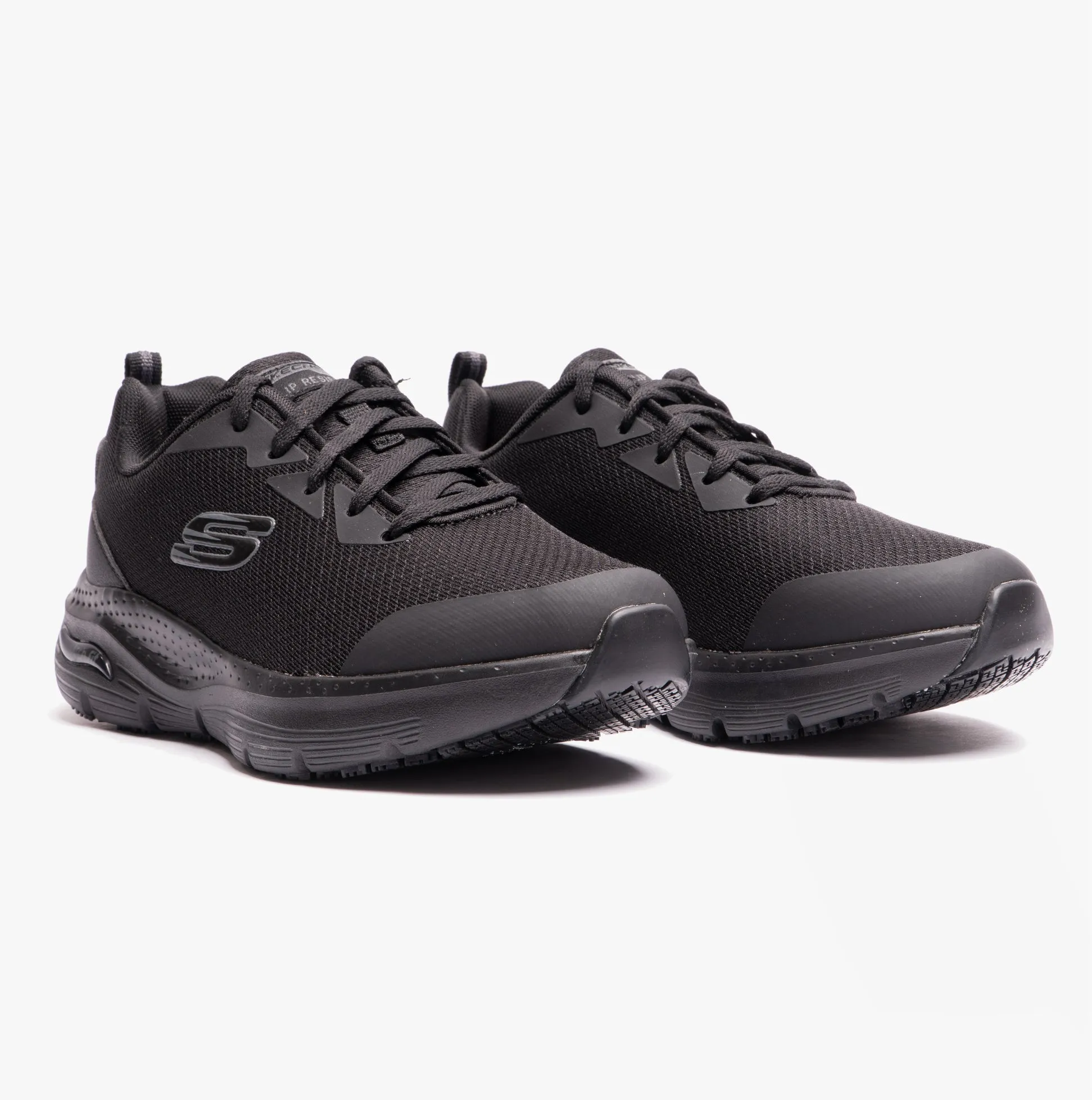 Skechers Work 108019EC/BLK ARCH FIT SR Womens Mesh Trainers Black