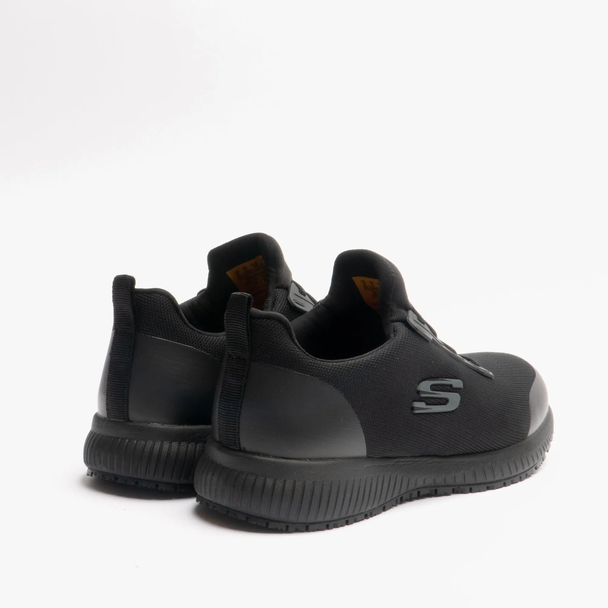 Skechers Work 77222WEC/BLK SQUAD SR Womens Wide Fit Occupational Trainers Black