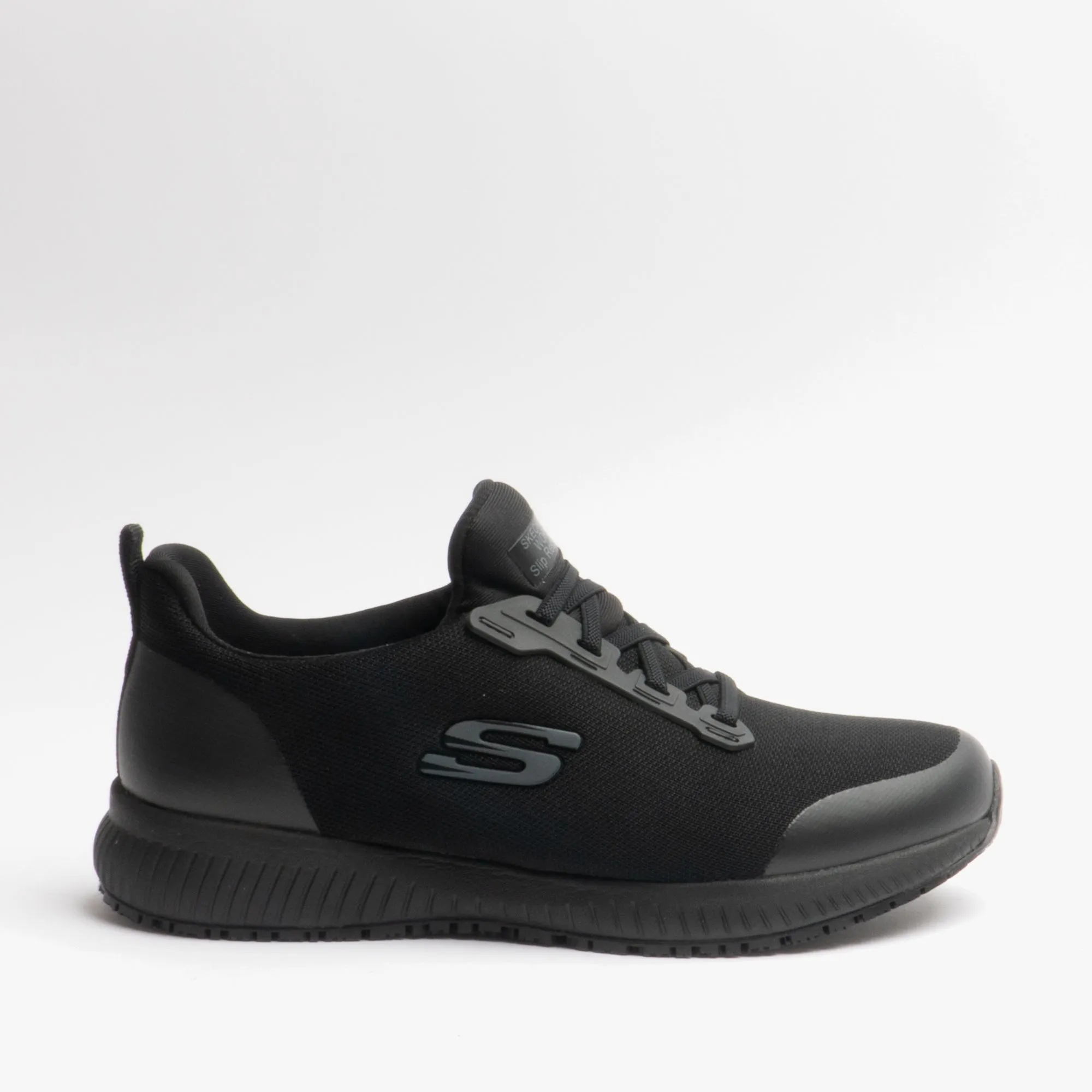 Skechers Work 77222WEC/BLK SQUAD SR Womens Wide Fit Occupational Trainers Black