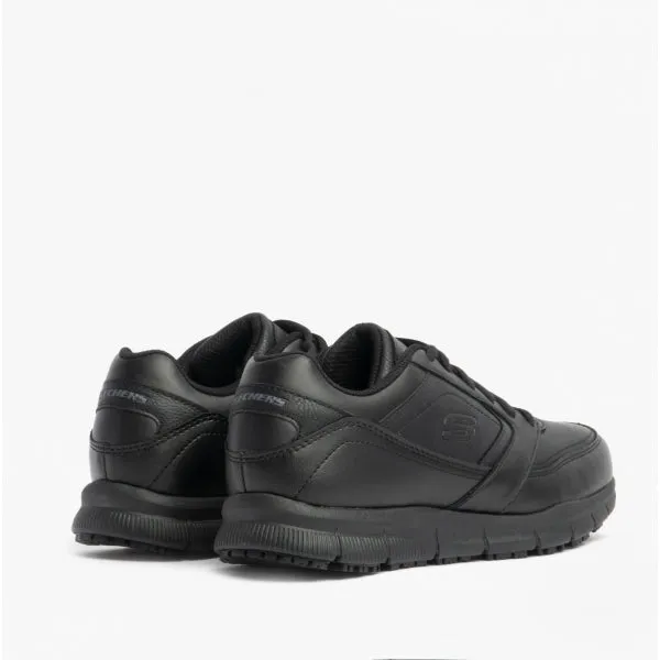 Skechers Work 77235EC/BLK NAMPA WYOLA SR Womens Slip Resistant Trainers Black